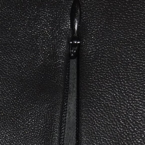 Lew Magram Collection women's size 8 black 100% real leather pants, tapered leg - Picture 15 of 16